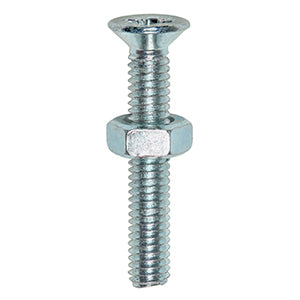 Machine Screw & Hex Nut - Countersunk