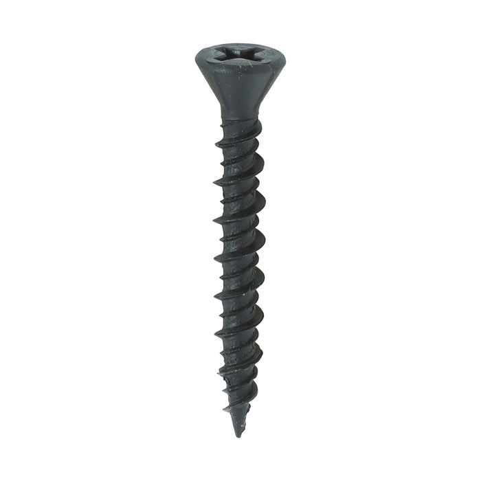 Drywall Dense Board Screws - PH - Reduced Countersunk - High-Low Thread - Black