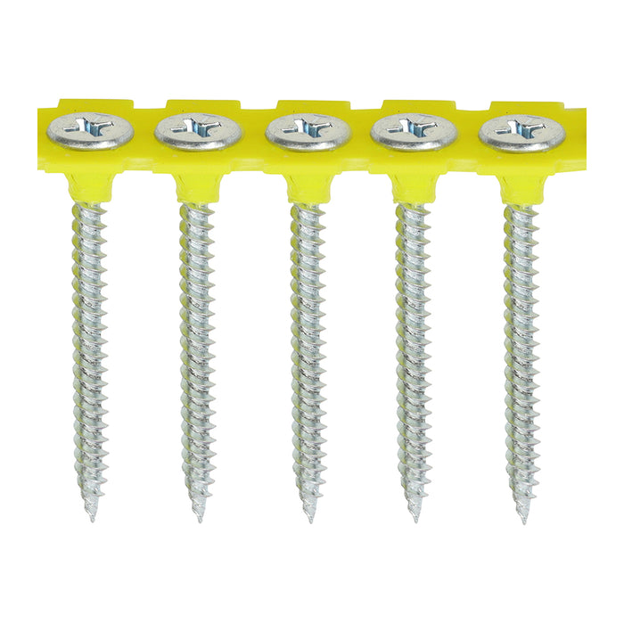 Collated Drywall Screws - PH - Bugle - Fine Thread - Zinc
