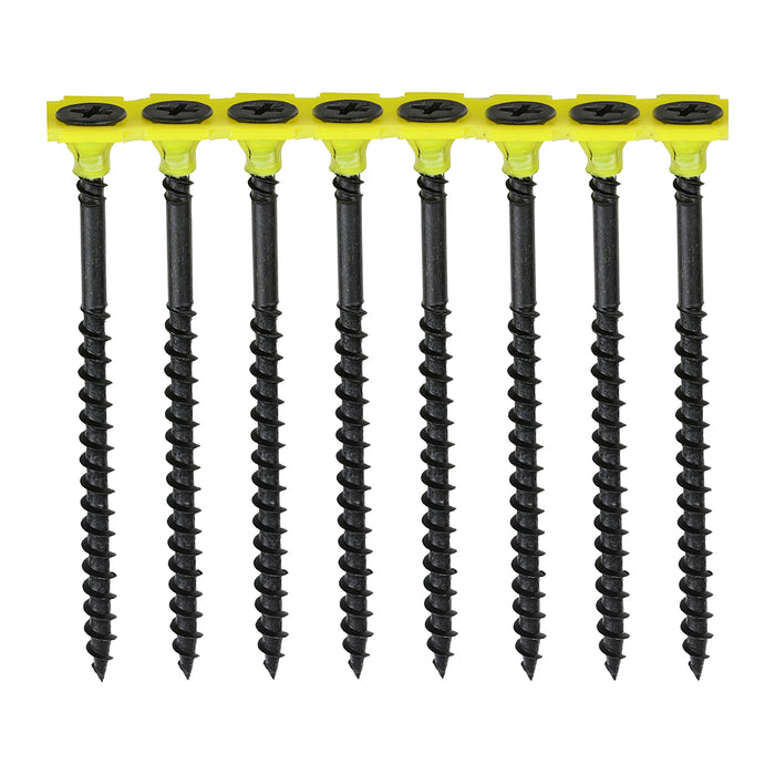 Collated Drywall Screws - PH - Bugle - Coarse Thread - Black