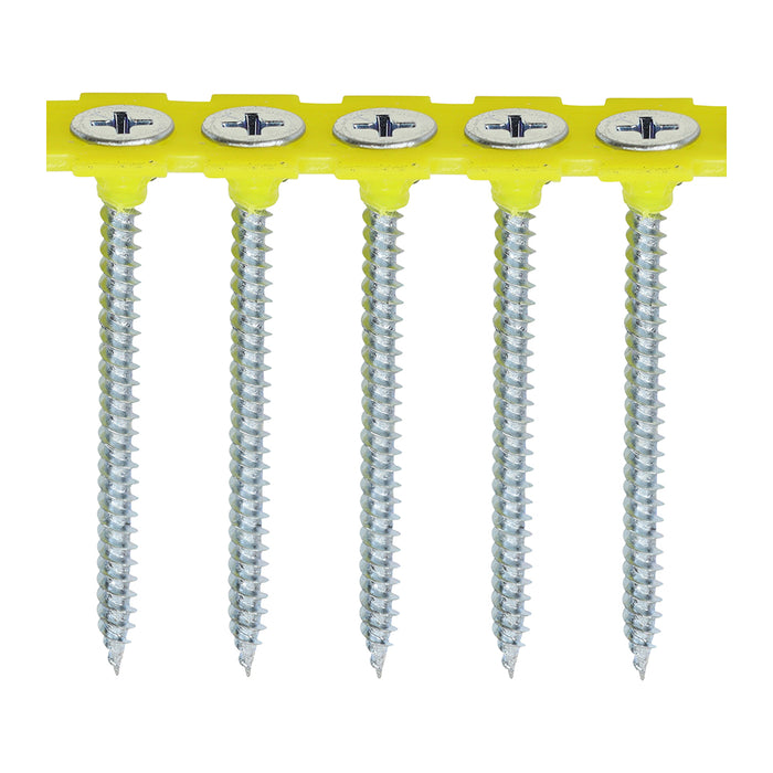 Collated Drywall Screws - PH - Bugle - Fine Thread - Zinc