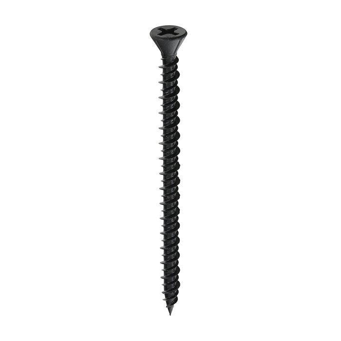Drywall Dense Board Screws - PH - Reduced Countersunk - High-Low Thread - Black