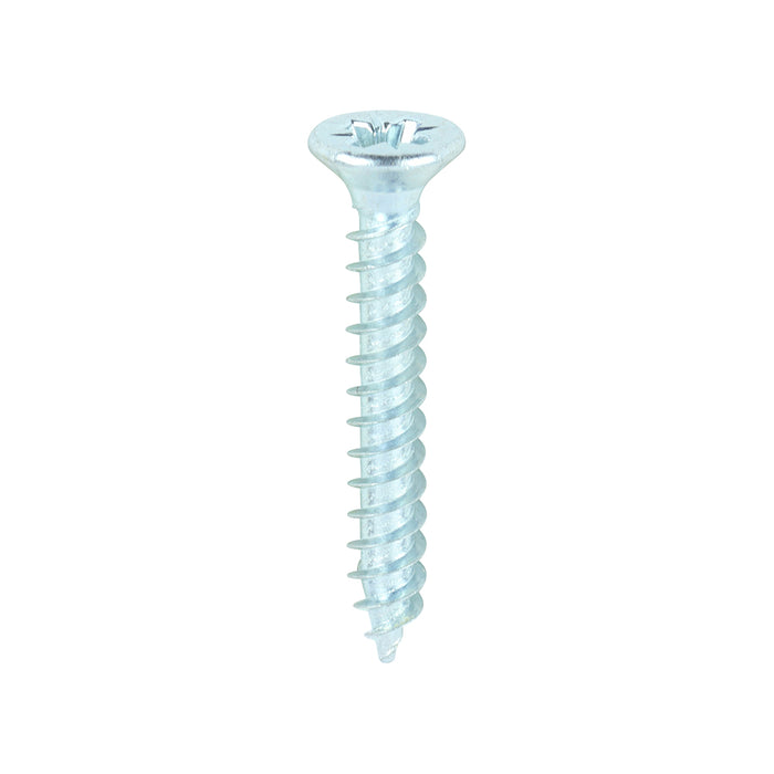 Twin-Threaded Woodscrews - PZ - Double Countersunk - Zinc