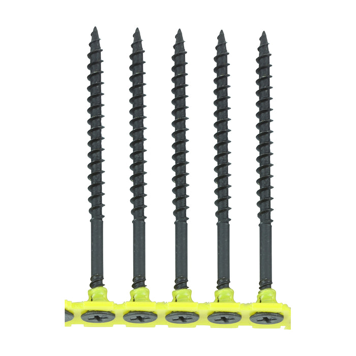Collated Drywall Screws - PH - Bugle - Coarse Thread - Black