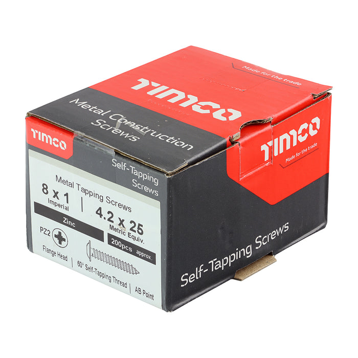 Metal Tapping Screws - PZ - Flange - Self-Tapping - Zinc