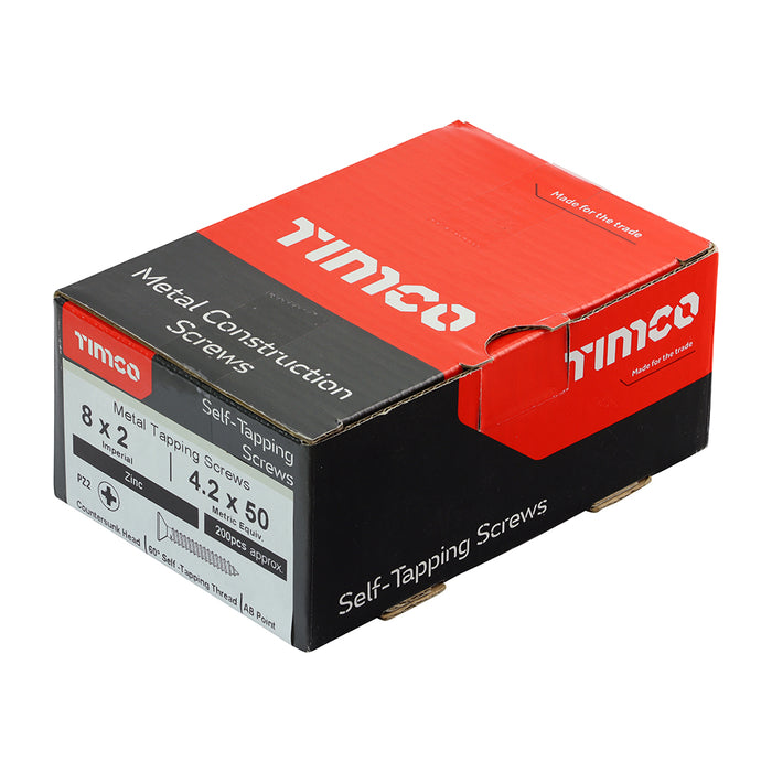 Self-Tapping Screws - PZ - Countersunk - Zinc