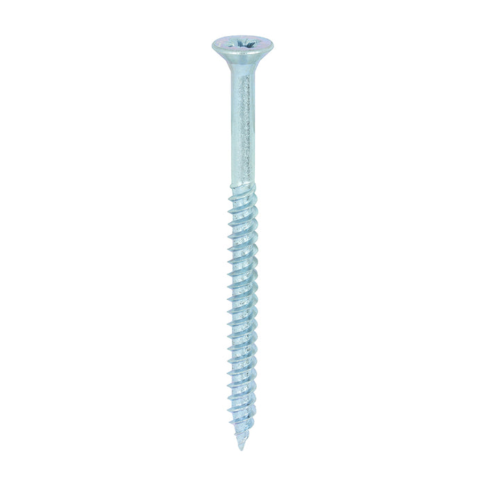 Twin-Threaded Woodscrews - PZ - Double Countersunk - Zinc