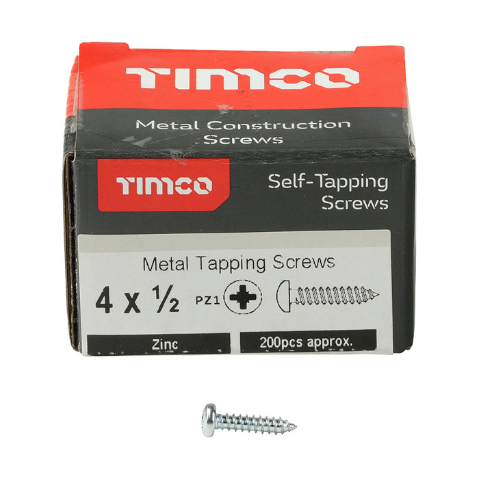 Self-Tapping Screws - PZ - Pan - Zinc