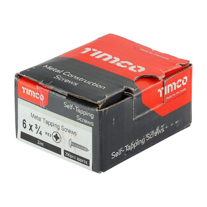 Metal Tapping Screws - PZ - Flange - Self-Tapping - Zinc