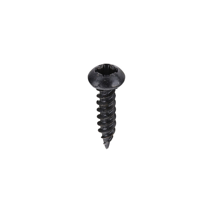 Blackjax Woodscrews - PZ - Round - Black Organic