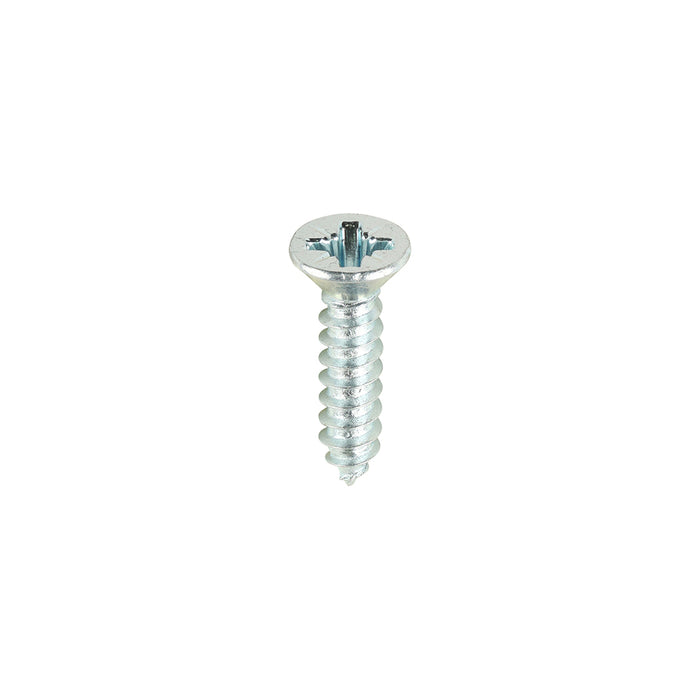 Metal Tapping Screws - PZ - Countersunk - Self-Tapping - Zinc