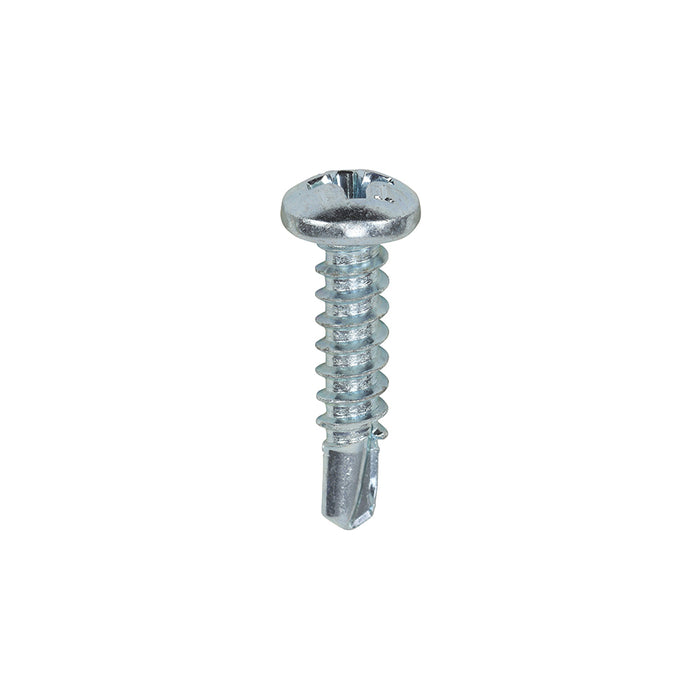 Metal Construction Sheet & Stud Screws - PH - Pan - Self-Drilling - Zinc