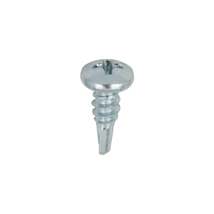 Metal Construction Sheet & Stud Screws - PH - Pan - Self-Drilling - Zinc