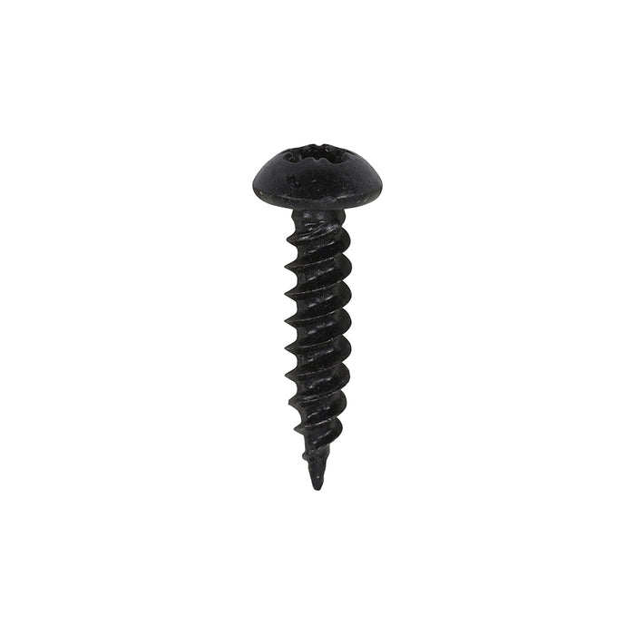 Blackjax Woodscrews - PZ - Round - Black Organic