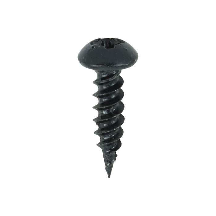 Blackjax Woodscrews - PZ - Round - Black Organic