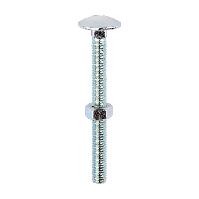 Carriage Bolts & Hex Nuts - Zinc