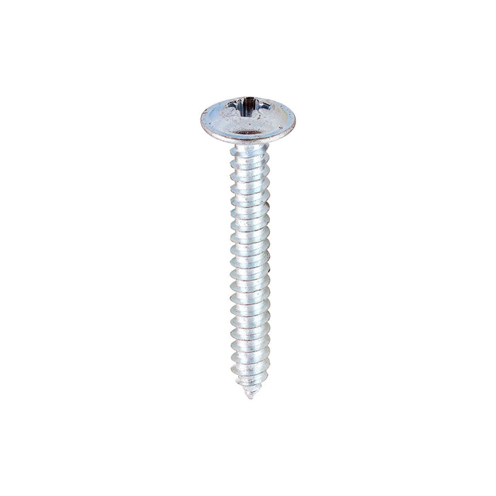 Metal Tapping Screws - PZ - Flange - Self-Tapping - Zinc
