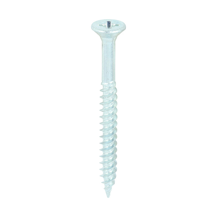 Twin-Threaded Woodscrews - PZ - Double Countersunk - Zinc