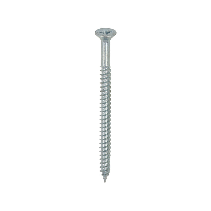 Twin-Threaded Woodscrews - PZ - Double Countersunk - Zinc