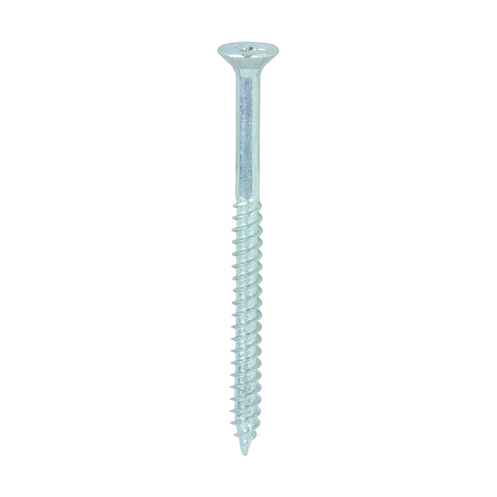 Twin-Threaded Woodscrews - PZ - Double Countersunk - Zinc