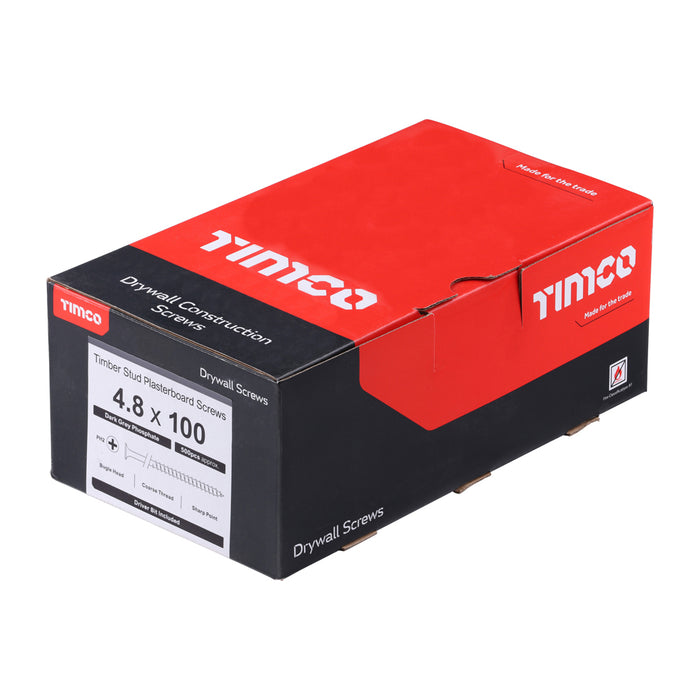 Drywall Screws - PH - Bugle - Coarse Thread - Grey