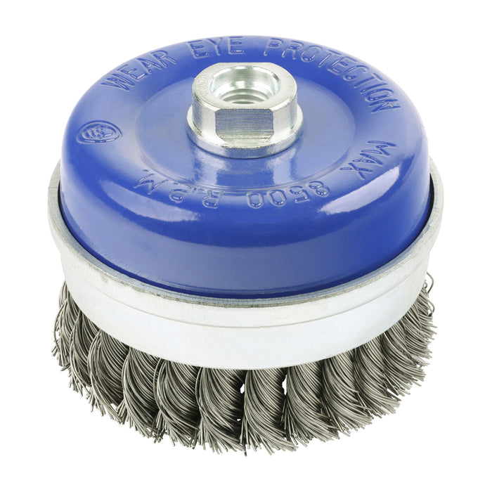 Angle Grinder Cup Brush - Twisted Knot Stainless Steel