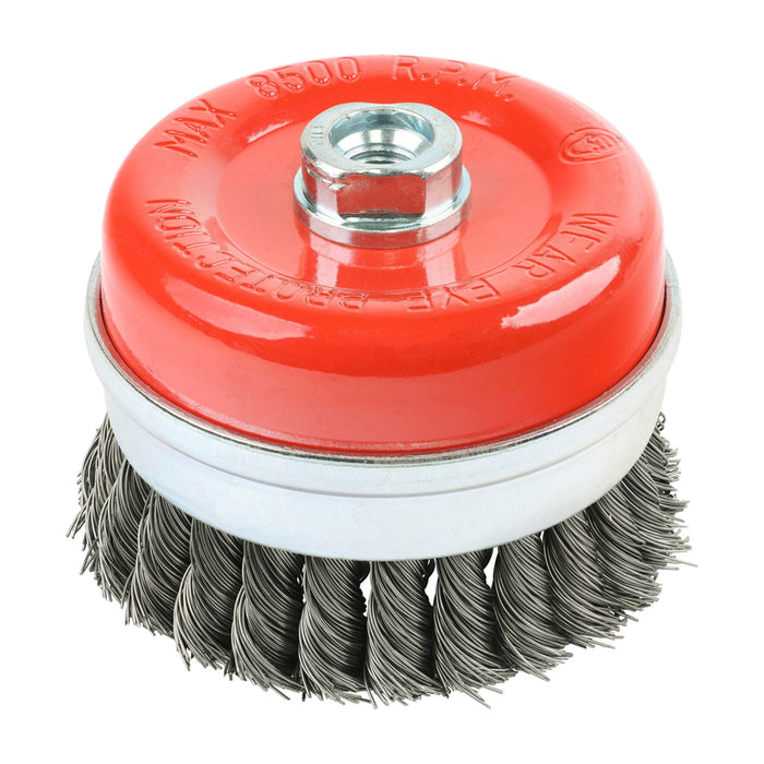 Angle Grinder Cup Brush - Twisted Knot Steel Wire