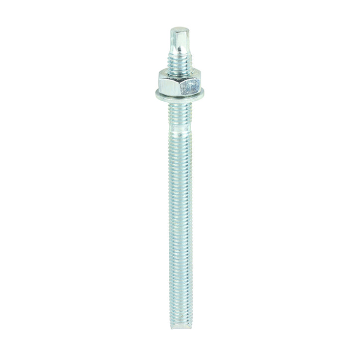 Chemical Anchor Threaded Studs, Nuts & Washers - Zinc