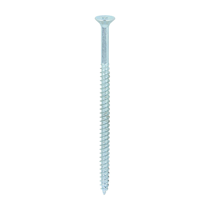 Twin-Threaded Woodscrews - PZ - Double Countersunk - Zinc