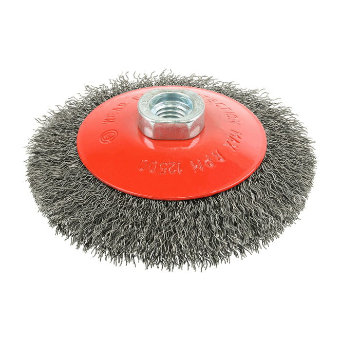 Angle Grinder Bevel Brush - Crimped Steel Wire