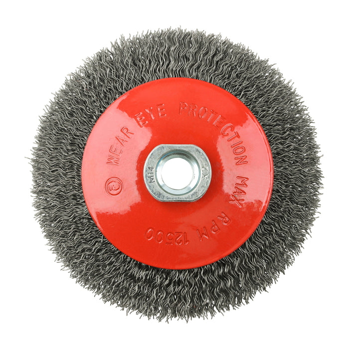 Angle Grinder Bevel Brush - Crimped Steel Wire