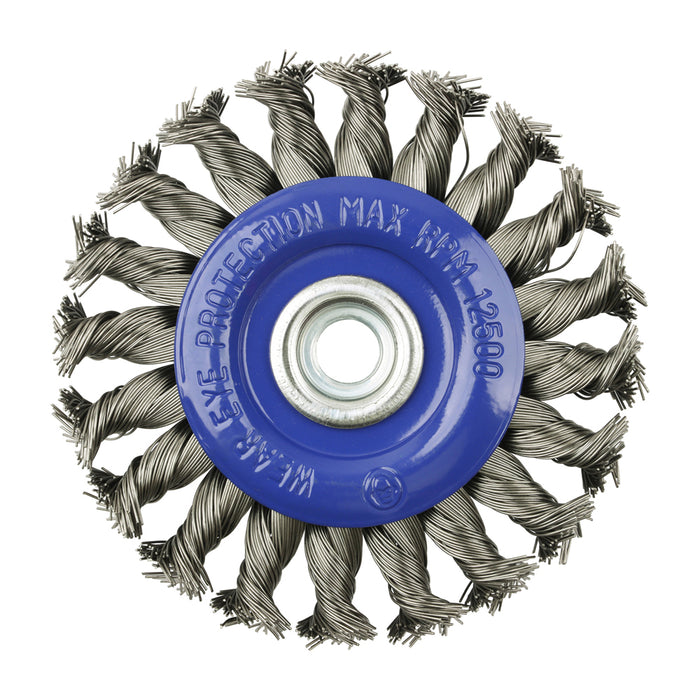 Angle Grinder Wheel Brush - Twisted Knot Stainless Steel