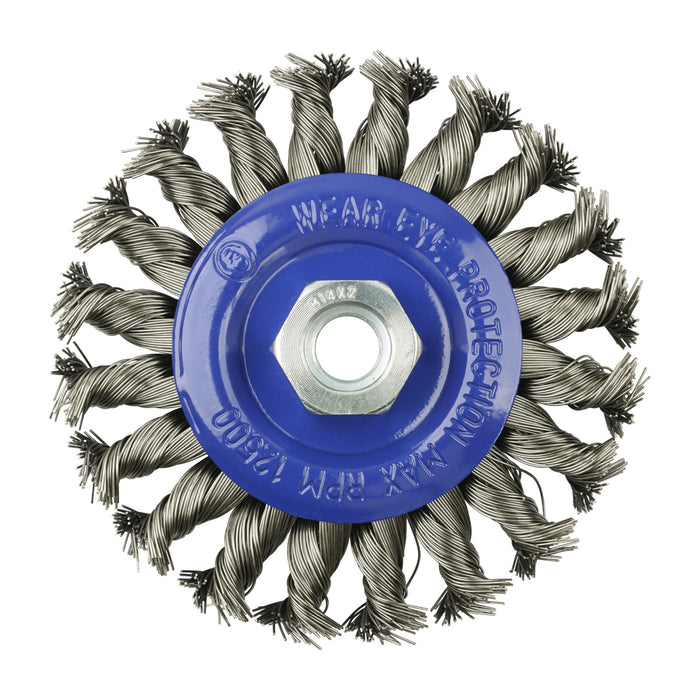Angle Grinder Wheel Brush - Twisted Knot Stainless Steel