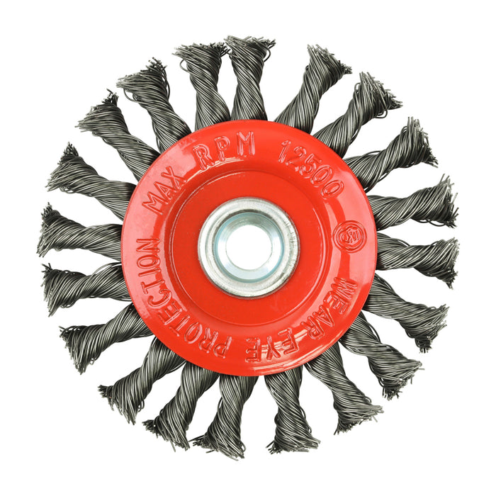 Angle Grinder Wheel Brush - Twisted Knot Steel Wire