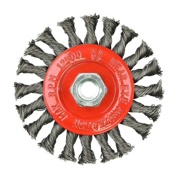 Angle Grinder Wheel Brush - Twisted Knot Steel Wire