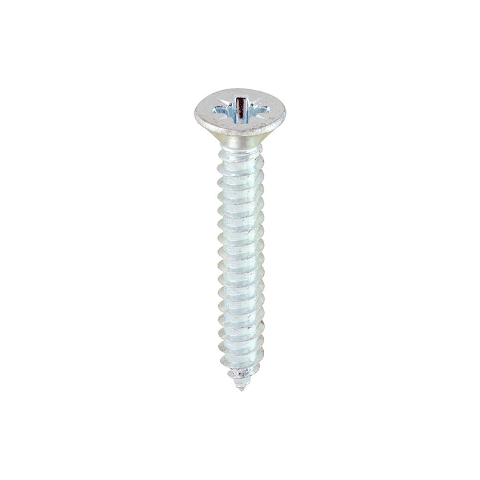 Metal Tapping Screws - PZ - Countersunk - Self-Tapping - Zinc