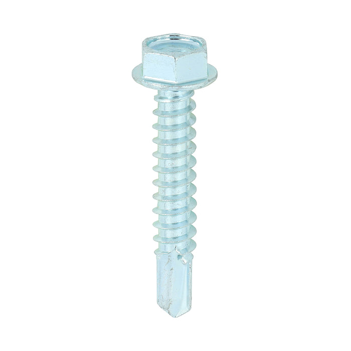 Metal Construction Light Section Screws - Hex - Self-Drilling - Zinc