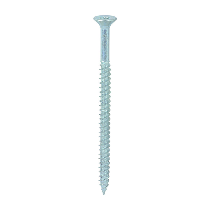 Twin-Threaded Woodscrews - PZ - Double Countersunk - Zinc