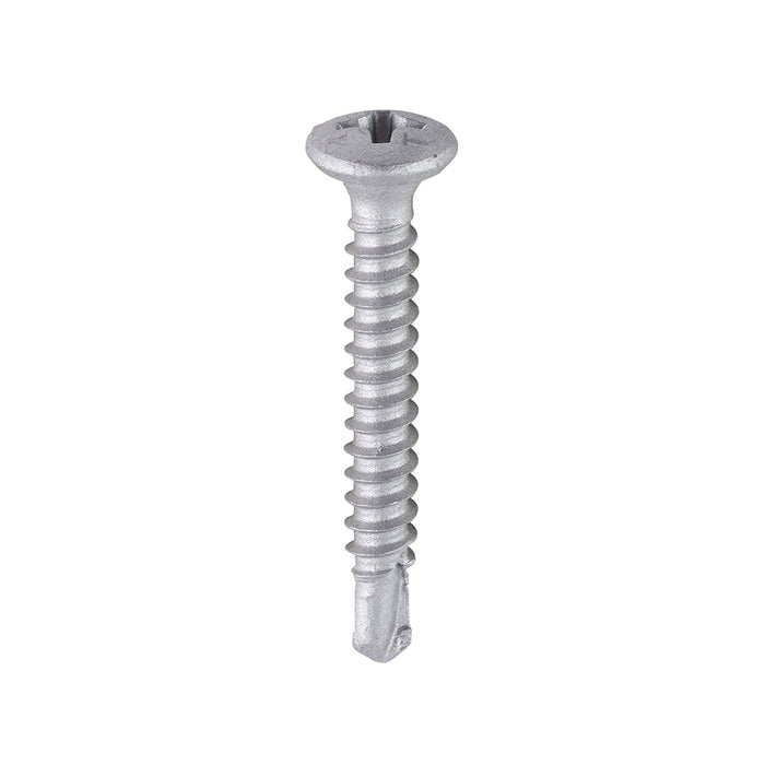 Window Fabrication Screws - Friction Stay - Pan - PH - Self-Tapping Thread - Self-Drilling Point - Martensitic Stainless Steel & Silver Organic