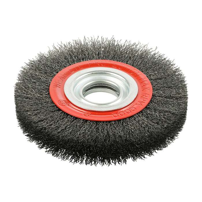 Wheel Brush with Plastic Reducer Set - Crimped Steel Wire