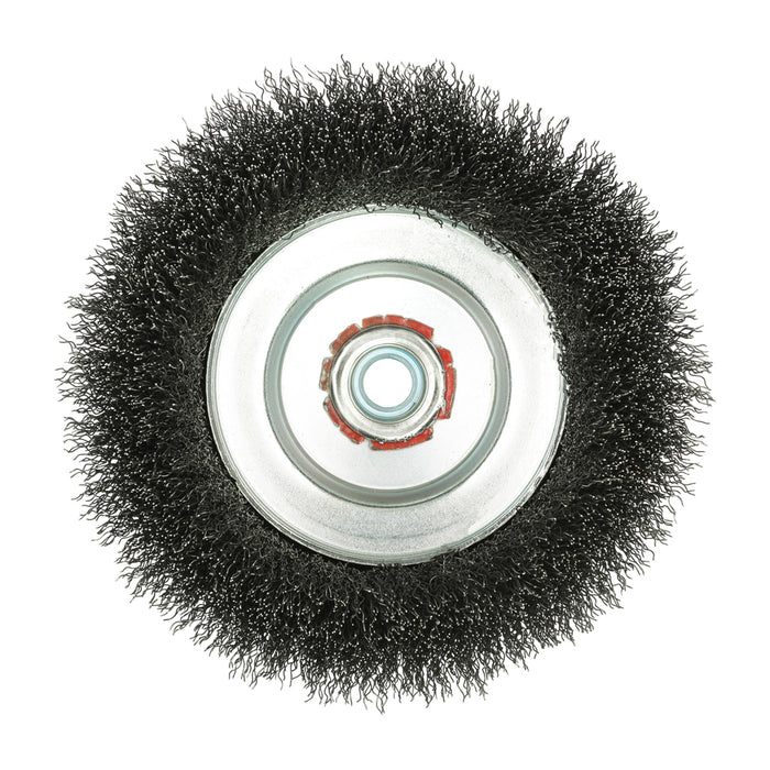 Wheel Brush with Plastic Reducer Set - Crimped Steel Wire