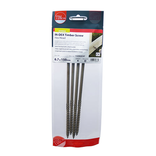 Timber Screws - Hex Head - Exterior - Green