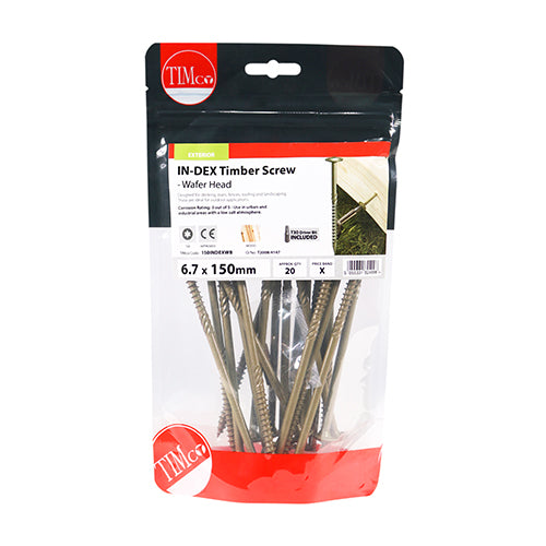 Timber Screws - TX - Wafer - Exterior - Green