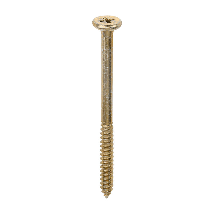 Element Screws - Shallow Pan Countersunk - PH - Self-Tapping Thread - AB Point - Yellow
