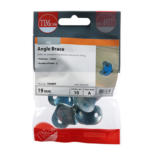 Angled Braces - Zinc