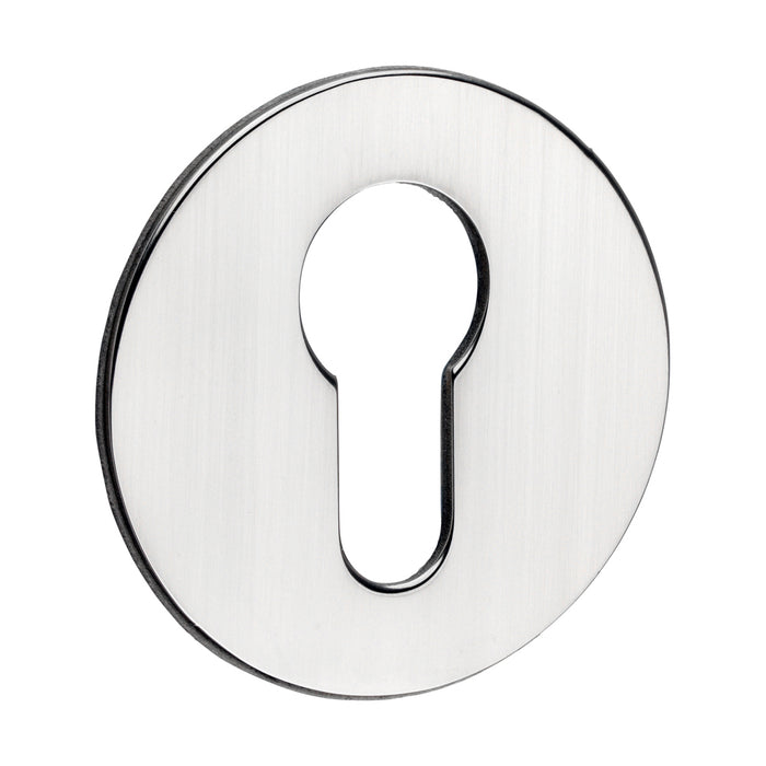 Euro Profile Self-Adhesive Escutcheon - Round - Polished Stainless Steel