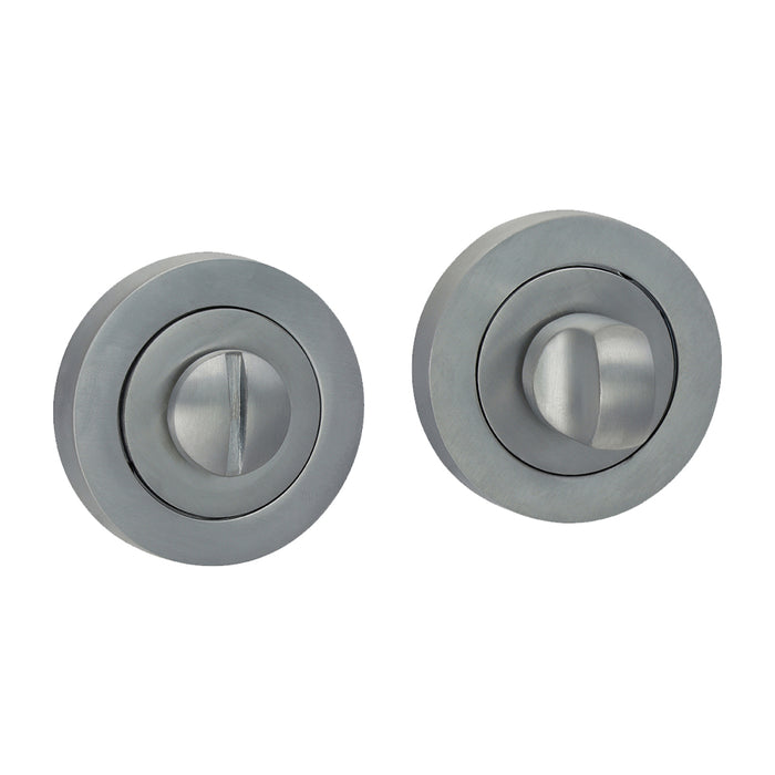 Bathroom Thumb Turn And Release - Satin Chrome