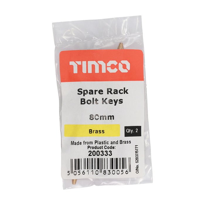 Spare Rack Bolt Keys