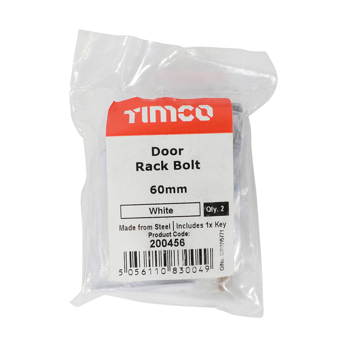 Door Rack Bolts - White