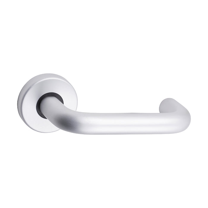 Contractors Lever On Rose Handles - Satin Anodised Aluminium